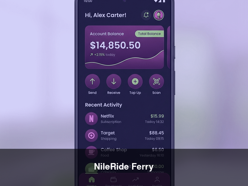 NileRide Ferry – Mobile Apps