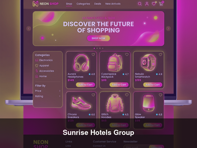Sunrise Hotels Group – Websites