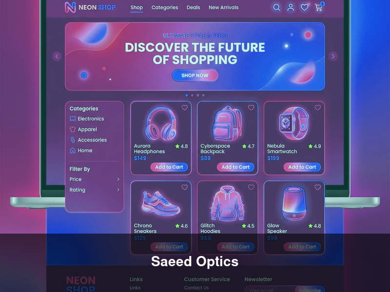 Saeed Optics – Websites