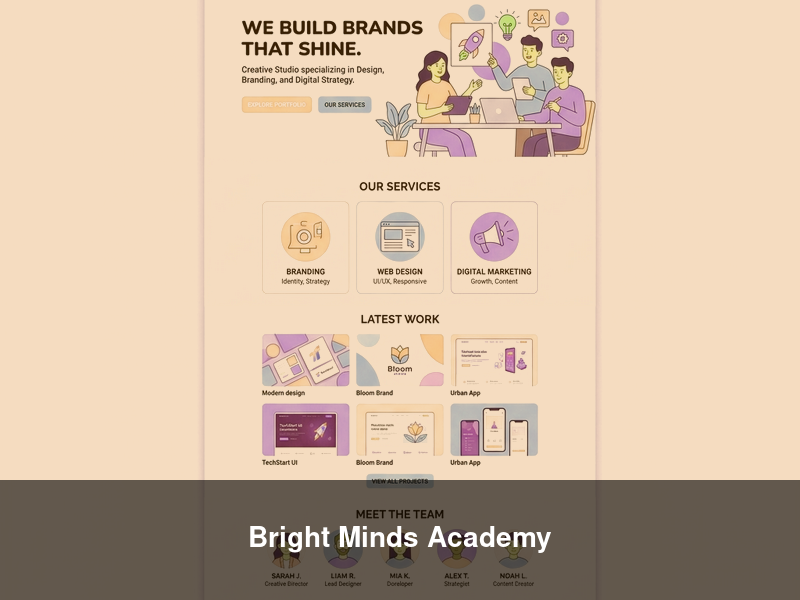 Bright Minds Academy – Websites