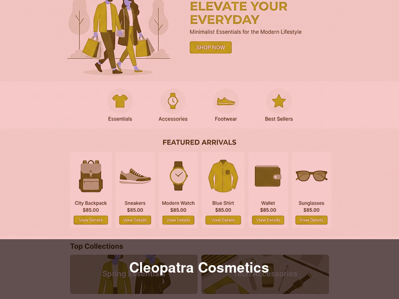 Cleopatra Cosmetics – Websites