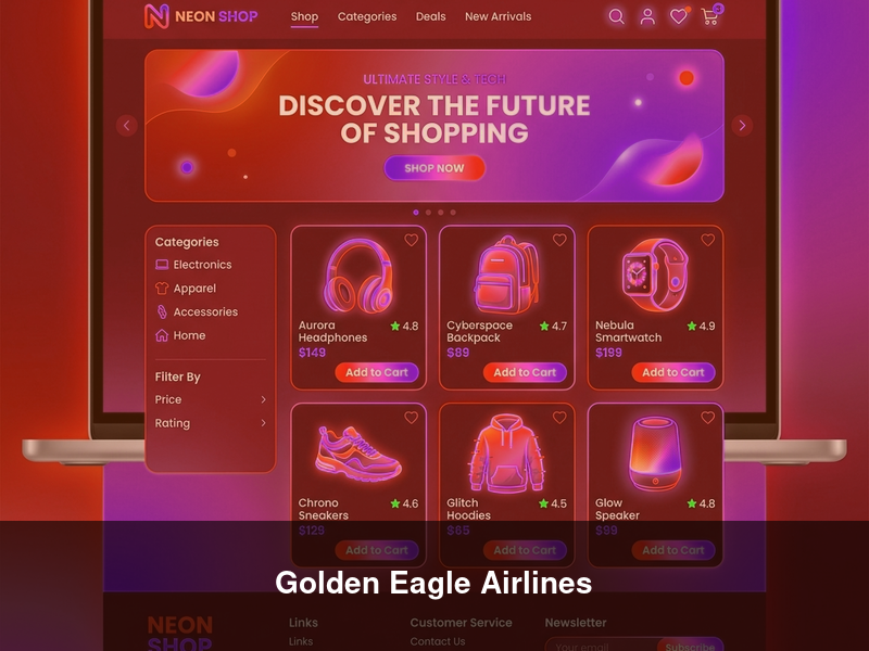 Golden Eagle Airlines – Websites