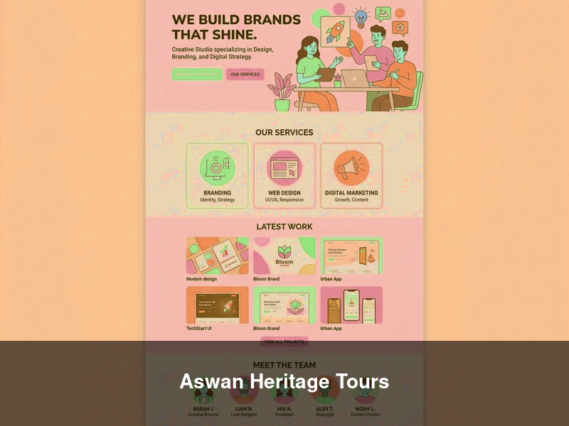 Aswan Heritage Tours – Websites